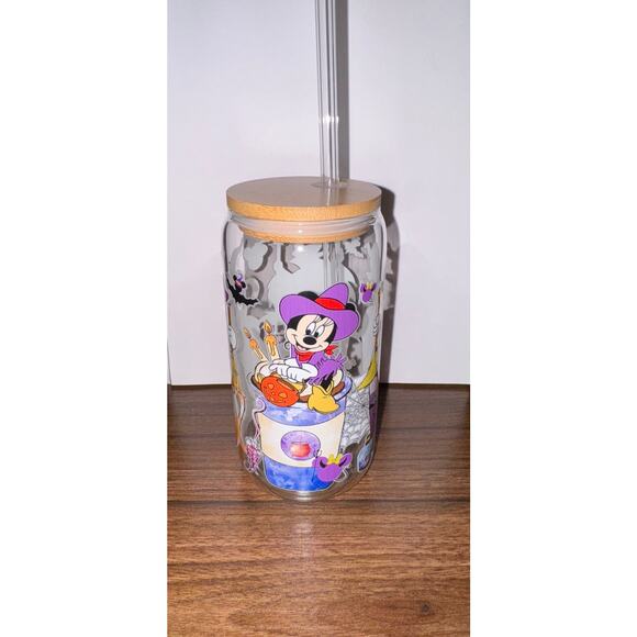 Mickey Halloween Glass Set featuring Minnie Donald Duck 16oz - Picture 6 of 9